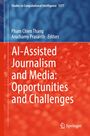 „AI-Assisted Journalism and Media: Opportunities and Challenges“, blaue und rote Gestaltung, Springer-Logo.
