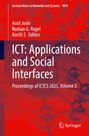 Titel: ICT: Applications and Social Interfaces. Herausgeber: Amit Joshi, Roshan G. Ragel, Kartik S. Springer-Logo.