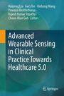 Cover mit blau-grünem Hintergrund. Autoren oben, Titel: "Advanced Wearable Sensing in Clinical Practice Towards Healthcare 5.0". Springer-Logo unten.