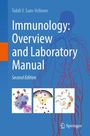 Titel: Immunology: Overview and Laboratory Manual, Second Edition. Der Hintergrund zeigt ein schematisches Bild des menschlichen Körpers.