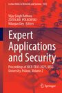 Titel: "Expert Applications and Security". Rot-orange Hintergrund mit Molekülstruktur und Springer-Logo.