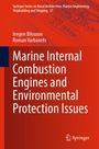 Buchtitel: "Marine Internal Combustion Engines and Environmental Protection Issues". Orange Hintergrund, technisches Diagramm.