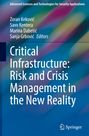Text: "Critical Infrastructure: Risk and Crisis Management in the New Reality". Bunte, verschwommene Hintergrundillustration.