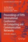 Text: "Proceedings of Fifth International Conference on Computing and Communication Networks, ICCCN 2025, Volume 5." Hintergrund: Technisches Netzwerkmotiv.