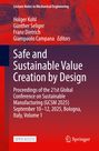 Buchtitel: "Safe and Sustainable Value Creation by Design". Illustration mit Zahnrädern im Hintergrund.
