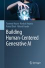 "Building Human-Centered Generative AI" und Namen von Autoren. Bild: Hand hält ein leuchtendes, digitales AI-Symbol.