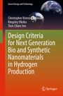 Buchtitel: "Design Criteria for Next Generation Bio and Synthetic Nanomaterials in Hydrogen Production" von drei Autoren.