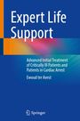„Expert Life Support“, „Advanced Initial Treatment...Cardiac Arrest“, „Ewoud ter Avest“. Blauer Hintergrund, Springer-Logo.