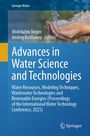Text: „Advances in Water Science and Technologies“. Hände, die Wasser schöpfen; blau-gelbes Design, Springer-Logo.