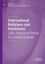 Titel: "International Relations and Feminisms: Latin American Voices in a Global Debate". Violetter Hintergrund.