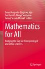 Titel: "Mathematics for All". Untertitel: "Bridging the Gap for Underprivileged and Gifted Learners". Roter Hintergrund.