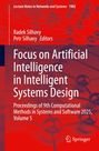 Text: "Focus on Artificial Intelligence in Intelligent Systems Design." Hintergrund: Rot mit abstrahierten Netzstrukturen.