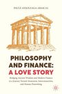 Titel: "Philosophy and Finance: A Love Story". Illustration eines antiken Tempels.