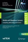 Cover-Text: "Mobile and Ubiquitous Systems: Computing, Networking and Services". Grün-blaues Design mit Linien.