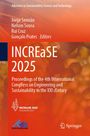 "INCREaSE 2025: Proceedings of the 4th INternational CongREss on Engineering and Sustainability." Rote, orangene Töne.