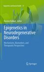 Titel: "Epigenetics in Neurodegenerative Disorders". Herausgeber: Rasime Kalkan. Grünes und blaues Design. Logo von Springer.