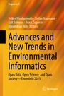 Titel: Advances and New Trends in Environmental Informatics. Hintergrund: Orange-rote Farbverläufe.