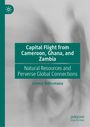 Buchtitel: "Capital Flight from Cameroon, Ghana, and Zambia". Autor: Léonce Ndikumana. Grünes Design mit unscharfem Hintergrund.