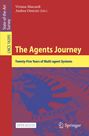 „The Agents Journey. Twenty-Five Years of Multi-agent Systems.“ Farbverlauf von Rot zu Blau, Springer-Logo.