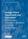 Titel: "Foreign Direct Investment and Corruption". Autoren: Susanna Thede, Daniel Gravino. Blaues, geometrisches Design.