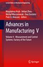 „Advances in Manufacturing V“, technische Zeichnungen, Zahnräder, orangener Hintergrund, Springer-Logo unten rechts.