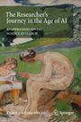 "The Researcher's Journey in the Age of AI", Illustration von zwei Figuren in einer grünen Landschaft.