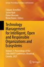 "Technology Management for Intelligent, Open and Responsible Organizations and Ecosystems" auf gelbem Hintergrund mit Springer-Logo.
