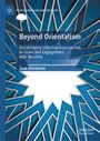 „Beyond Orientalism“, geometrische blaue Muster über weißem Hintergrund.