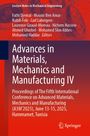Buchtitel: "Advances in Materials, Mechanics and Manufacturing IV". Hintergrund: Zahnräder, roter Verlauf. Springer-Logo.