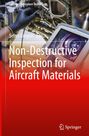 "Non-Destructive Inspection for Aircraft Materials" ist in weißer Schrift auf einem orangefarbenen Hintergrund.