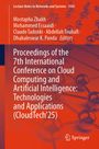 „Proceedings of the 7th International Conference on Cloud Computing and Artificial Intelligence: Technologies and Applications (CloudTech’25)“. Autoren: Mostapha Zbakh, Mohammed Essaaidi, Claude Tadonki, Abdellah Touhafi, Dhabaleswar K. Panda, Springer-Logo. Orangener Hintergrund mit schematischer Illustration von Netzwerken.