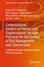 Titel: "Computational Analysis of Human and Organisational Decision Processes". Orange Hintergrund mit Zahnrädern.