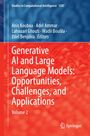 Buchcover: "Generative AI and Large Language Models: Opportunities, Challenges, and Applications, Volume 2". Springer-Logo.