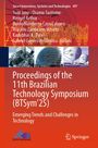 "Proceedings of the 11th Brazilian Technology Symposium (BTSym’25)." Oben Bilder von Gebäuden und Satellitenschüsseln.