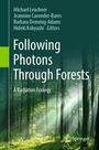 „Following Photons Through Forests: A Radiation Ecology“. Sonnenstrahlen durch einen Wald, Springer-Logo.