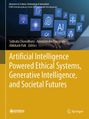 Titel: Artificial Intelligence Powered Ethical Systems, Generative Intelligence, and Societal Futures. Edited by Subrata Chowdhury, Amrutanshu Panigrahi, Abhilash Pati. Oben Symbole zu "AI ETHICS".