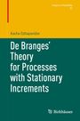 Kacha Dzhaparidze: De Branges' Theory for Processes with Stationary Increments. Gelber und grüner Buchumschlag. Birkhäuser-Logo.