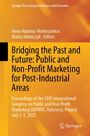 Titel: "Bridging the Past and Future: Public and Non-Profit Marketing for Post-Industrial Areas", gelbes Buchcover.