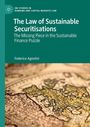 Text: "The Law of Sustainable Securitisations" oben, darunter Bildausschnitt einer alten Europakarte.