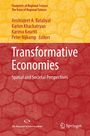 "Transformative Economies: Spatial and Societal Perspectives." Gelbe und rote Steinmuster-Hintergründe.
