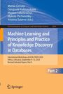 Cover mit blauem und orangem Design. Titel: "Machine Learning and Principles and Practice of Knowledge Discovery in Databases".