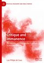 "Critique and Immanence" in weißem Text auf rotem Hintergrund. Roter Rauch-Effekt im Design.
