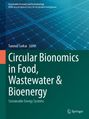 "Circular Bionomics in Food, Wastewater & Bioenergy" steht groß auf grünem Hintergrund. Darüber ein abstraktes Muster.