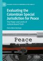 Titel: "Evaluating the Colombian Special Jurisdiction for Peace". Bild einer Schreibmaschine mit dem Text "Peace".
