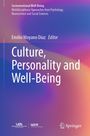 Titel: "Culture, Personality and Well-Being". Autor: Emilio Moyano Díaz. Farbverlauf in Rosa und Blau. Logos unten.