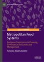 "Metropolitan Food Systems" von Antonio José Salvador. Lila Hintergrund mit stilisierten Blättern.