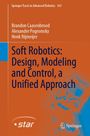 Titel: "Soft Robotics: Design, Modeling and Control, a Unified Approach". Autoren: Brandon Caasenbrood, Alexander Pogromsky, Henk Nijmeijer. Wissenschaftliches Buchcover in Orange mit blauen Details.