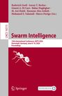 Text oben: Autoren- und Herausgebernamen. Titel: "Swarm Intelligence". Unten: Konferenzdetails 2026. Illustration: Ameise.