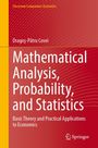 "Mathematical Analysis, Probability, and Statistics" von Dragoș-Pătru Covei, Springer. Roter Hintergrund mit Wellenmuster.