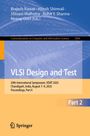 Text: "VLSI Design and Test", "VDAT 2025", "Chandigarh, India, August 7–9, 2025". Oben blaue Grafik, unten orange Fläche.